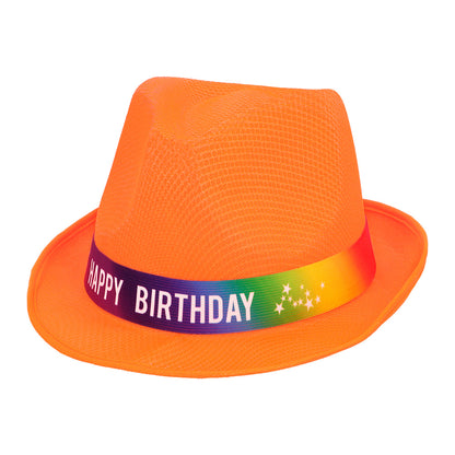 Chapeau Paillettes Happy Birthday - 7 Couleurs Brillantes