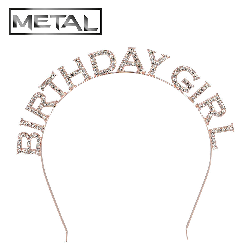 Serre-tête Birthday Girl Paillettes Dorées Accessoire Fête