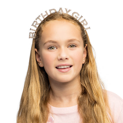 Serre-tête Birthday Girl Paillettes Dorées Accessoire Fête