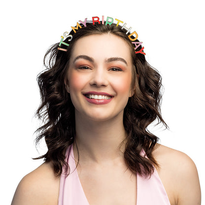 Serre-tête It's My Birthday Multicolore - Accessoire de Fête