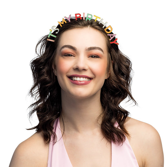 Serre-tête It's My Birthday Multicolore - Accessoire de Fête