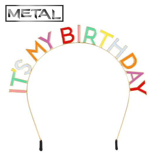 Serre-tête It's My Birthday Multicolore - Accessoire de Fête