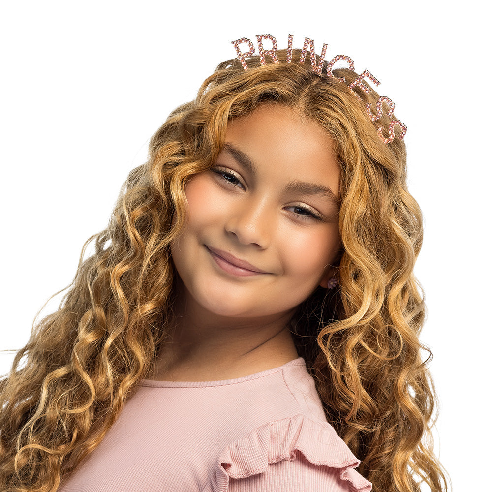 Serre-tête Princesse Paillettes Rose - Accessoire Fête