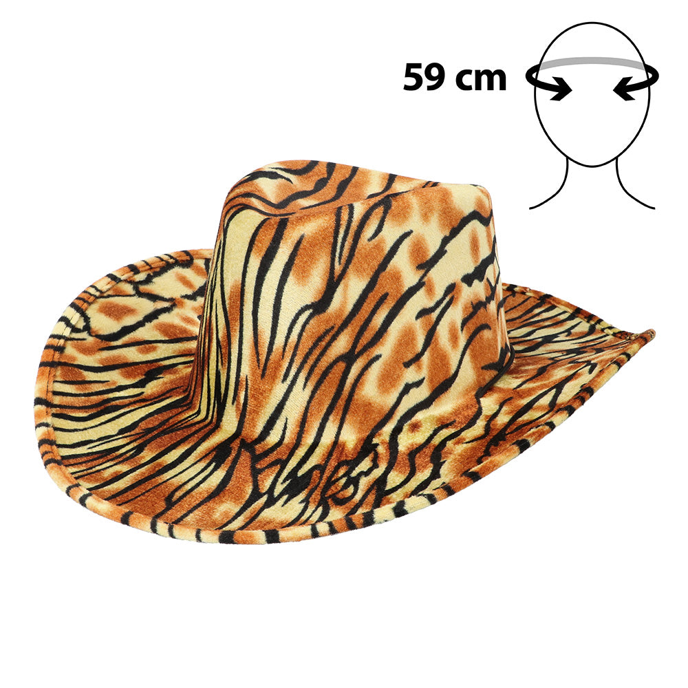 Chapeau Cowboy Animal Print - 5 Motifs Assortis