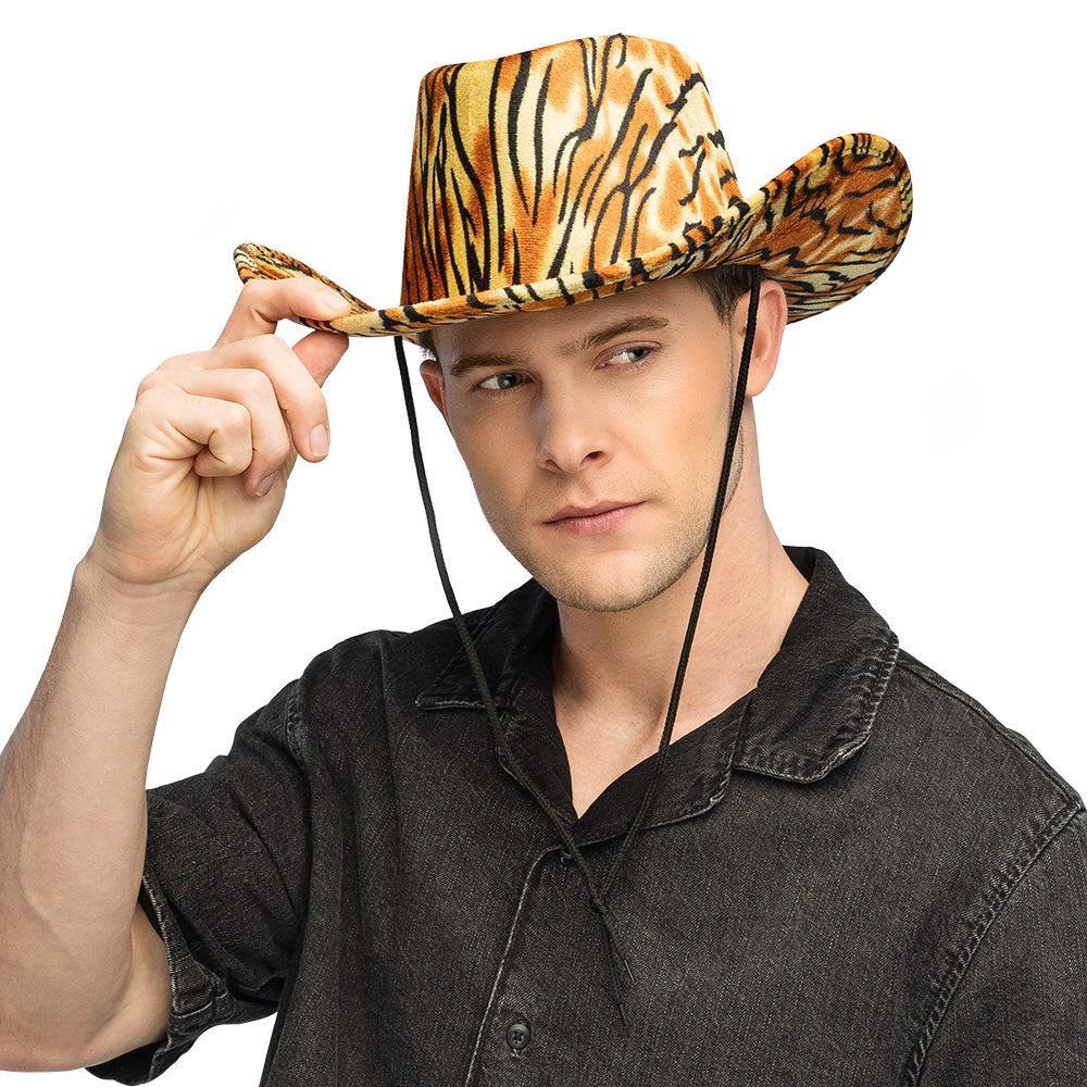 Chapeau Cowboy Animal Print - 5 Motifs Assortis
