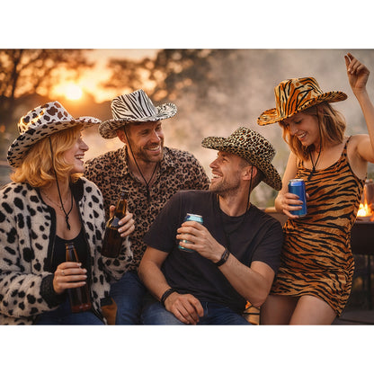 Chapeau Cowboy Tigre Rayé - Accessoire Déguisement Festif