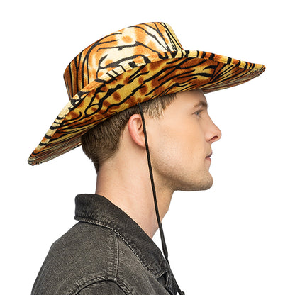 Chapeau Cowboy Tigre Rayé - Accessoire Déguisement Festif