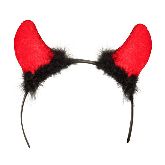 Cornes de Diable Rouge et Noir - Accessoire Déguisement