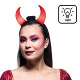 Cornes Diable LED Rouges - Serre-tête Lumineux Adulte