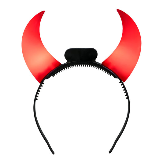 Cornes Diable LED Rouges - Serre-tête Lumineux Adulte