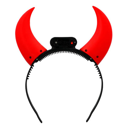 Cornes Diable LED Rouges - Serre-tête Lumineux Adulte
