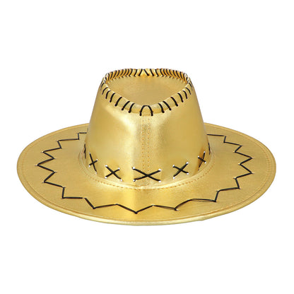 Chapeau Cowboy Doré Pailleté - Accessoire Western Festif