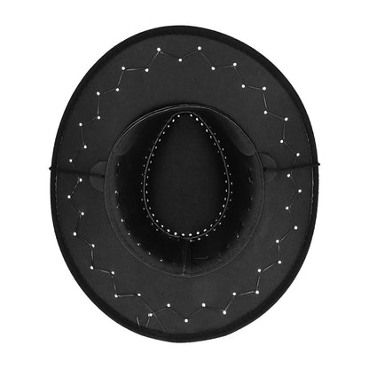 Chapeau Cowboy Noir Suédé - Accessoire Western Adulte