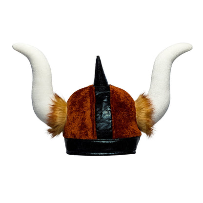 Casque de Viking avec Cornes Blanches - Déguisement Guerrier