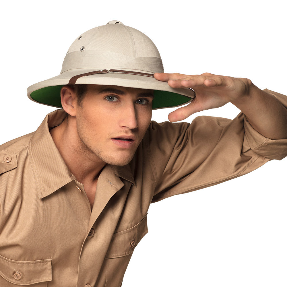 Casque Colonial Pith Helmet - Déguisement Explorateur