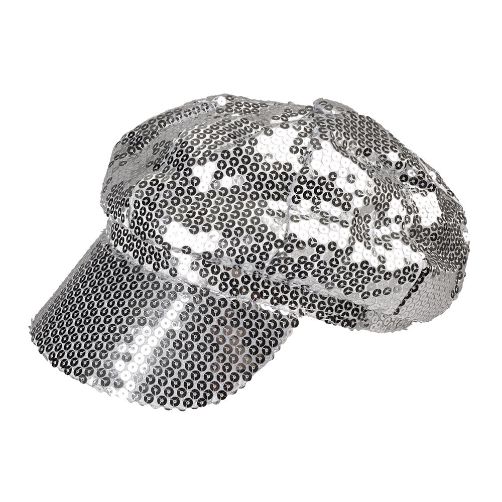 Casquette Paillettes Brillante 6 Couleurs - Déguisement Disco