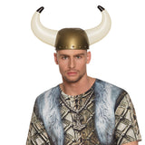 Casque de Viking Cornes Blanches - Accessoire Déguisement Guerrier