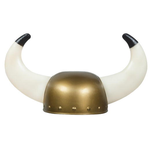 Casque de Viking Cornes Blanches - Accessoire Déguisement Guerrier