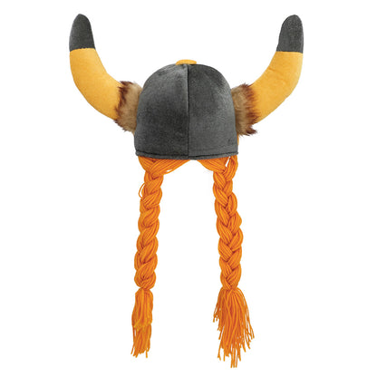 Casque Viking Cornes Or - Déguisement Guerrier Nordique