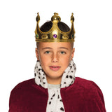 Couronne Royale Dorée Enfant - Diadème Roi Reine