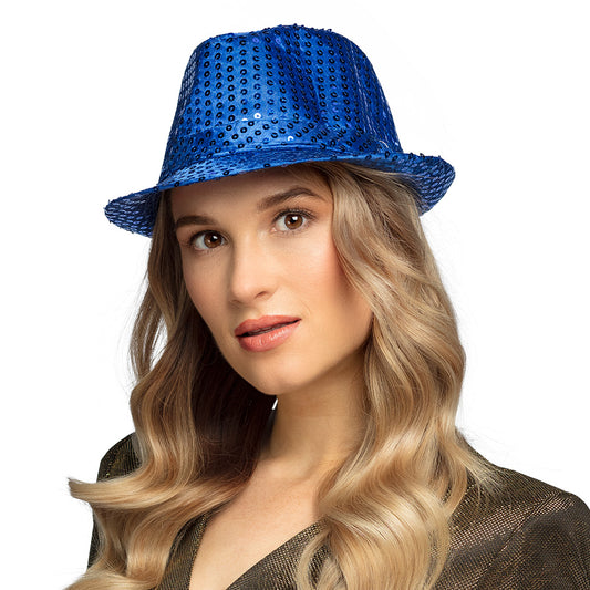 Chapeau Haut de Forme Paillettes - 12 Couleurs Assorties