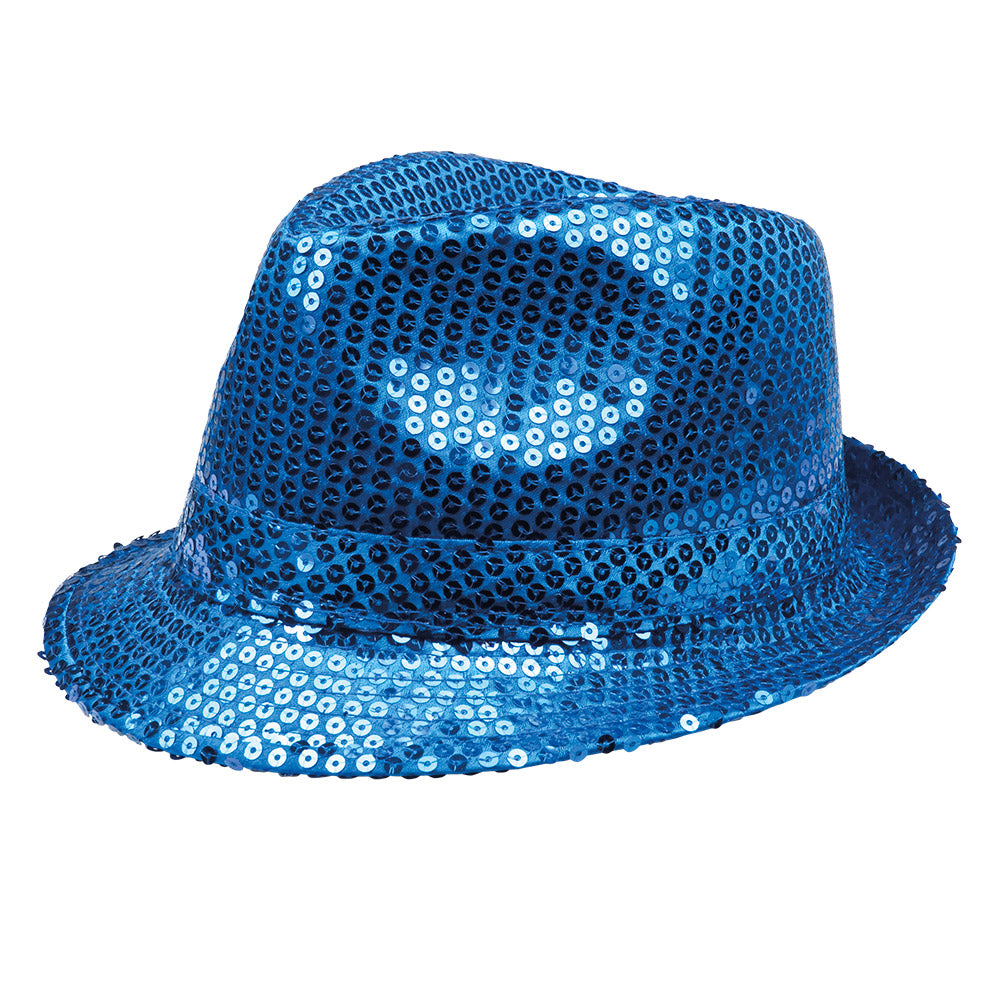 Chapeau Haut de Forme Paillettes - 12 Couleurs Assorties
