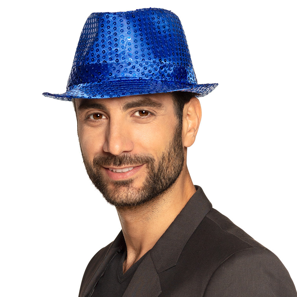 Chapeau Haut de Forme Paillettes - 12 Couleurs Assorties
