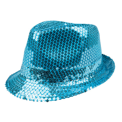 Chapeau Haut de Forme Paillettes - 12 Couleurs Assorties