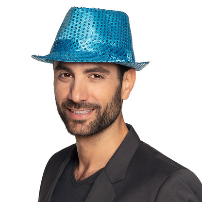 Chapeau Haut de Forme Paillettes - 12 Couleurs Assorties