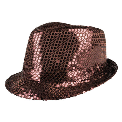 Chapeau Haut de Forme Paillettes - 12 Couleurs Assorties