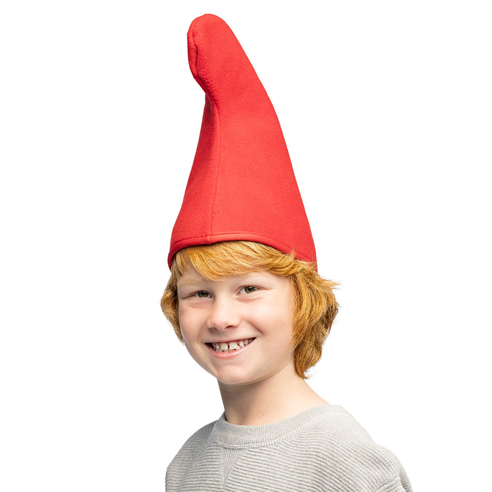 Bonnet de Gnome Rouge avec Fausse Barbe Blanche Déguisement