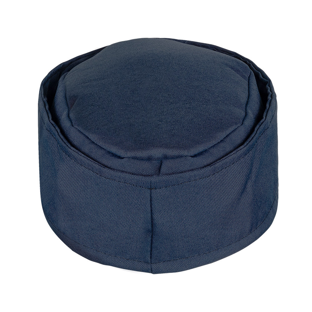 Toque Hôtesse de l'Air Bleu Marine avec Ailes Dorées
