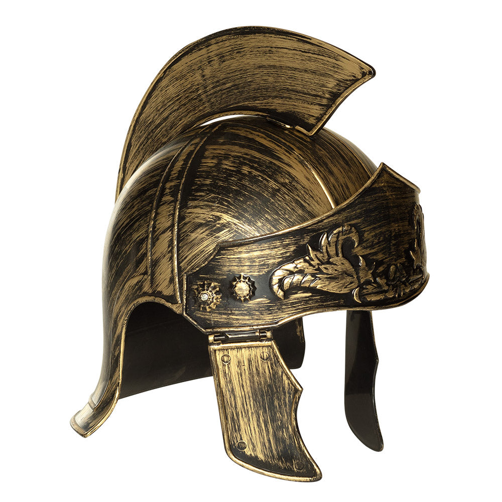Casque Gladiateur Romain Doré - Accessoire Déguisement Guerrier
