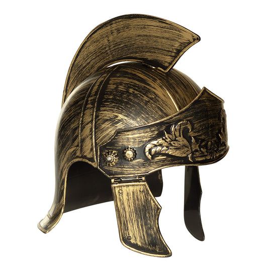 Casque Gladiateur Romain Doré - Accessoire Déguisement Guerrier