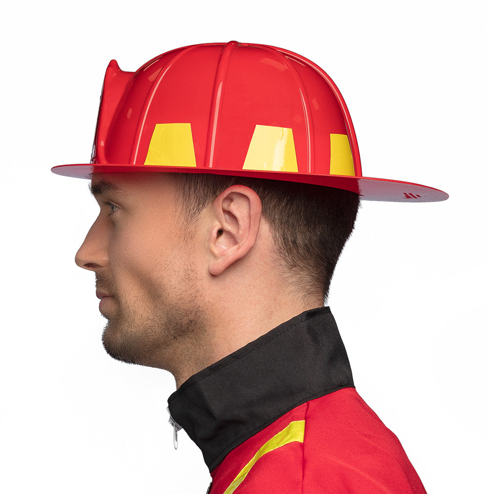 Casque Pompier Fire Chief Rouge - Déguisement Professionnel