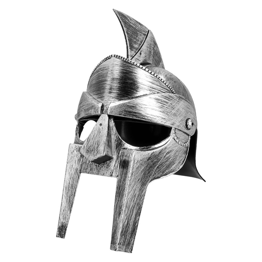 Casque Gladiateur Romain Noir - Accessoire Déguisement Guerrier