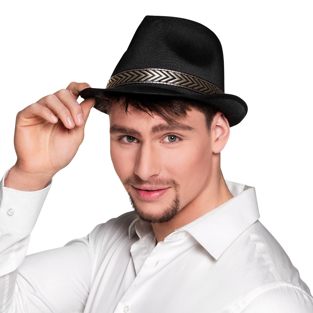 Chapeau Paille Coloré Adulte avec Bande Imprimée