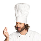 Toque de Chef Blanche Classique - Accessoire Déguisement Cuisinier