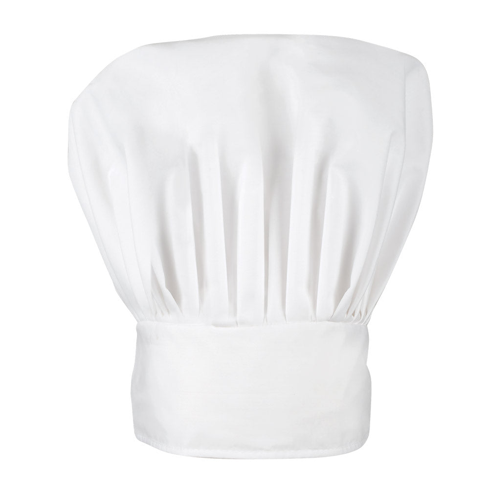 Toque de Chef Blanche Classique - Accessoire Déguisement Cuisinier