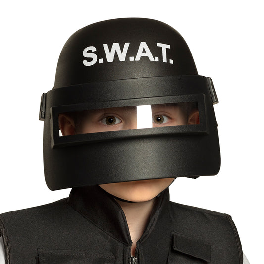 Casque S.W.A.T. Noir Enfant - Déguisement Police
