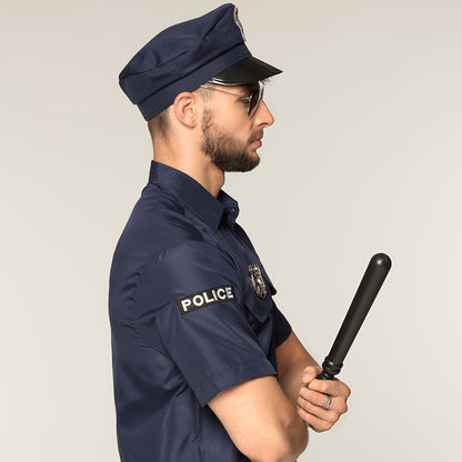Kit Déguisement Policier Complet - Casquette, Badge, Matraque & Lunettes