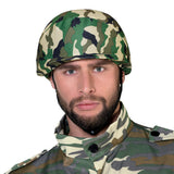 Casque Militaire Camouflage Woodland avec Housse Tissu