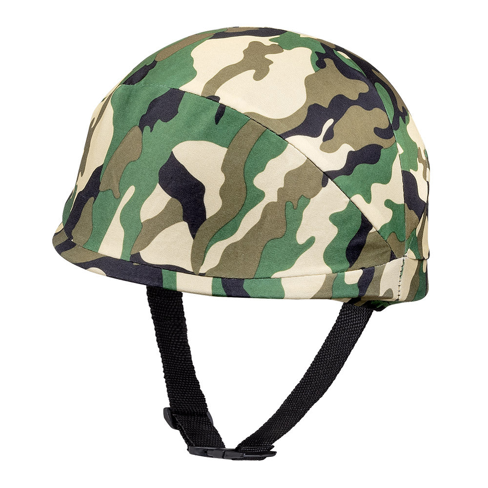 Casque Militaire Camouflage Woodland avec Housse Tissu