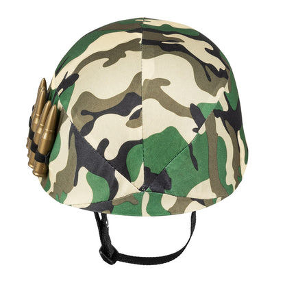 Casque Militaire Enfant Camouflage Avec Balles Dorées