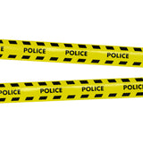 Ruban Adhésif Police Jaune et Noir 15m - Accessoire de Fête