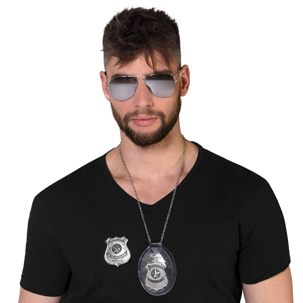 Kit Police Spécial avec Lunettes, Badge et Chaîne