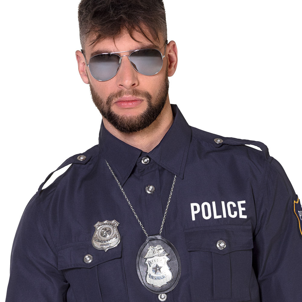 Kit Police Spécial avec Lunettes, Badge et Chaîne