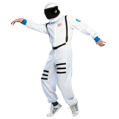 Casque Astronaute Blanc - Déguisement Cosmonaute Adulte