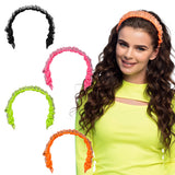 Serre-tête Pailleté Femme | 4 Couleurs Fluo & Brillantes