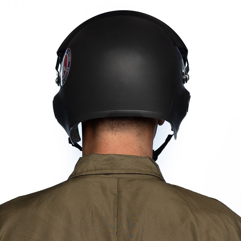 Casque Pilote Airborne Noir avec Accessoires - Déguisement Militaire